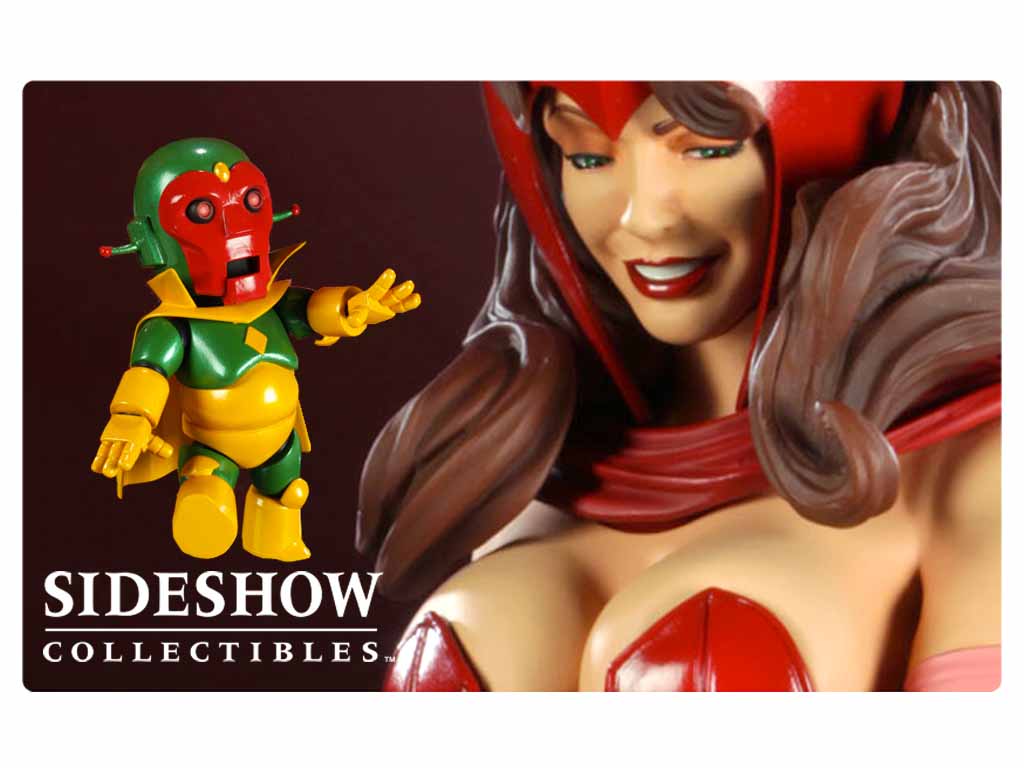 Sideshow Collectibles puts a “Hex” on us with The Scarlet Witch and Vision Comiquette