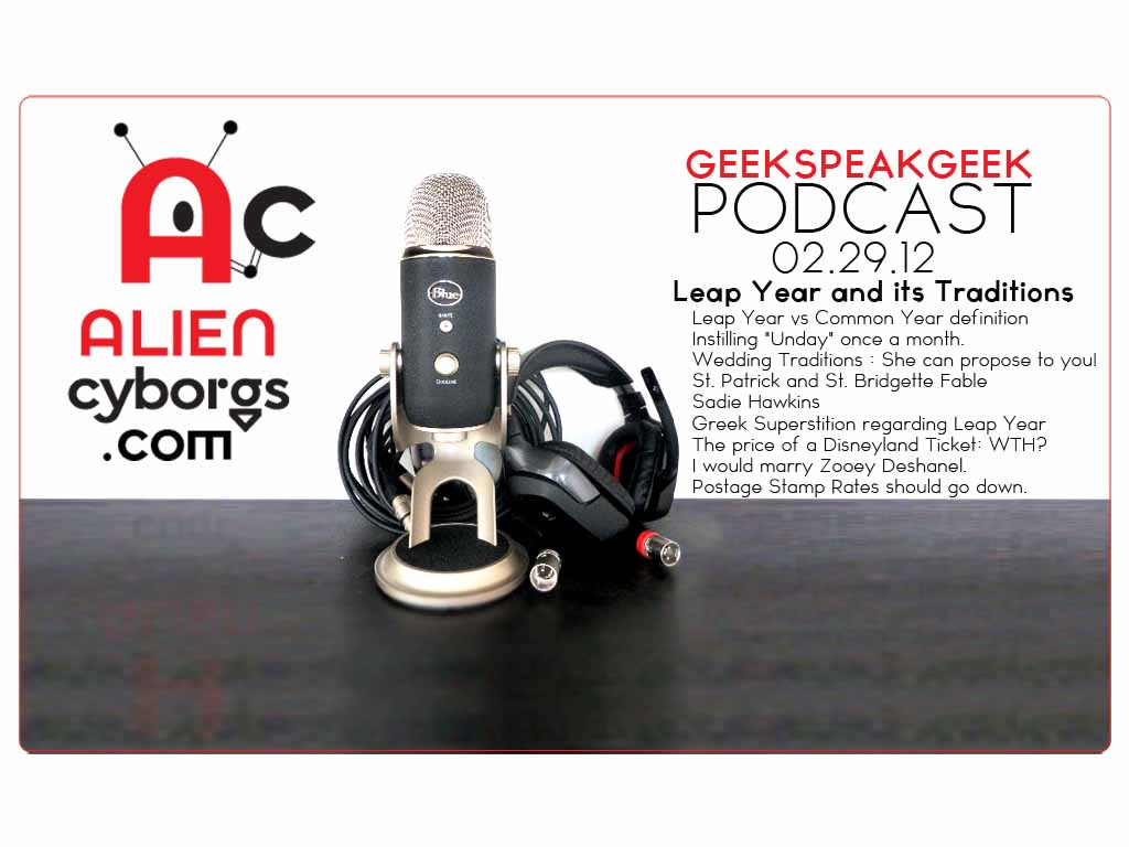 AlienCyborgs “Geek Speak Geek Podcast” 02.29.12