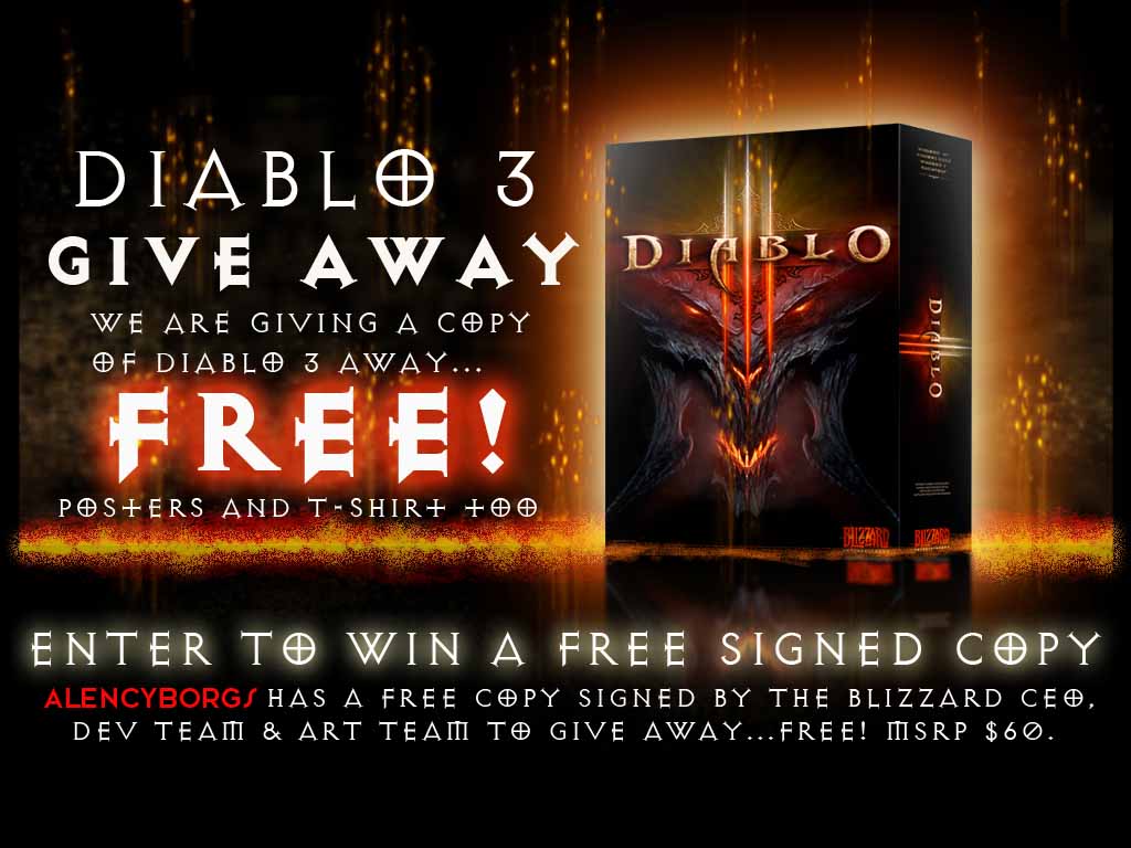 GIVE AWAY: DIABLO III  Autographed Copy Free!