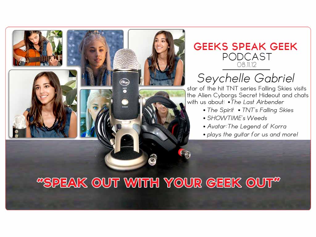 Seychelle Gabriel from TNT’s “Falling Skies” visits with Alien Cyborgs to chat!