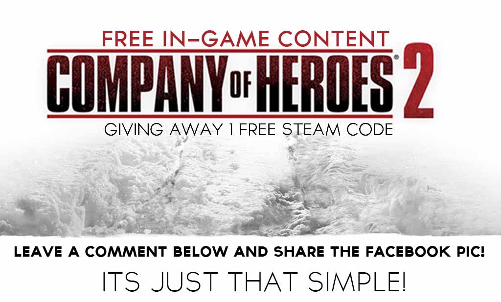 GIVEAWAY: COMPANY of HEROES 2, Free In-game Content