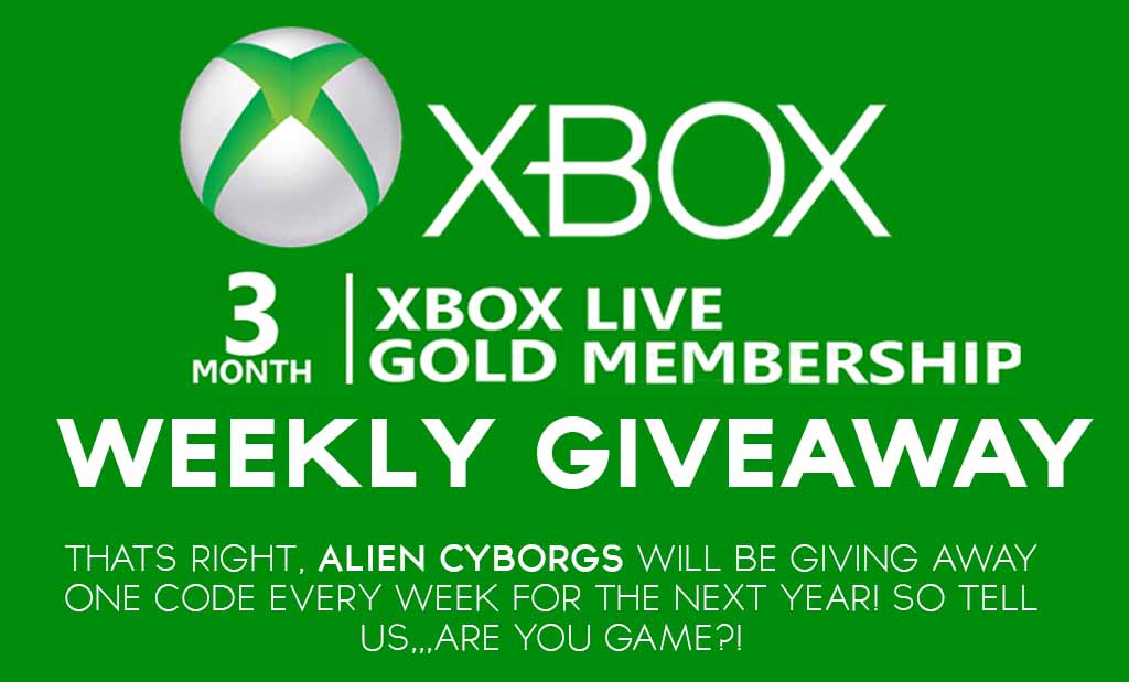 XBOX 3 Month Live Gold Membership Giveaway